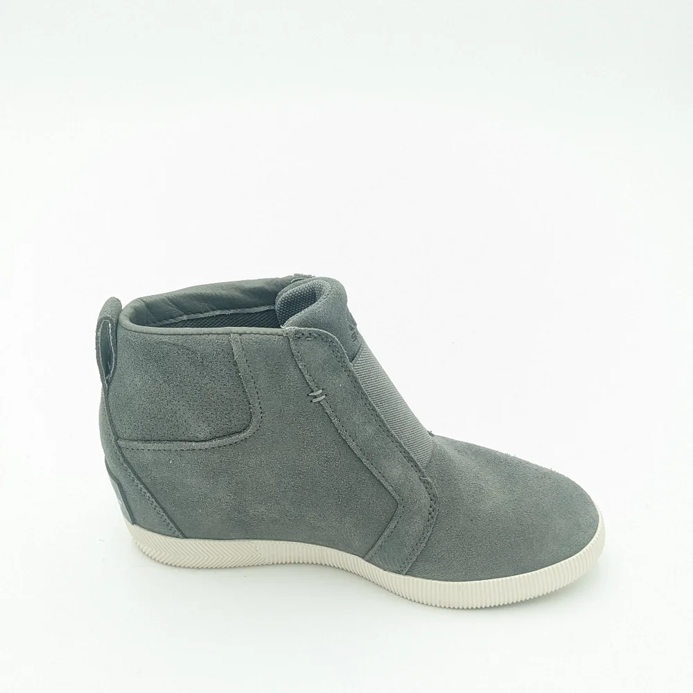 Sorel Gray Suede Sneaker Wedges